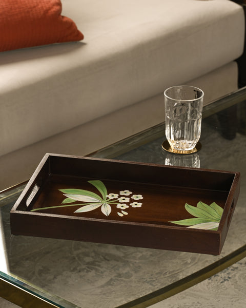 Floral Handcrafted Tray
