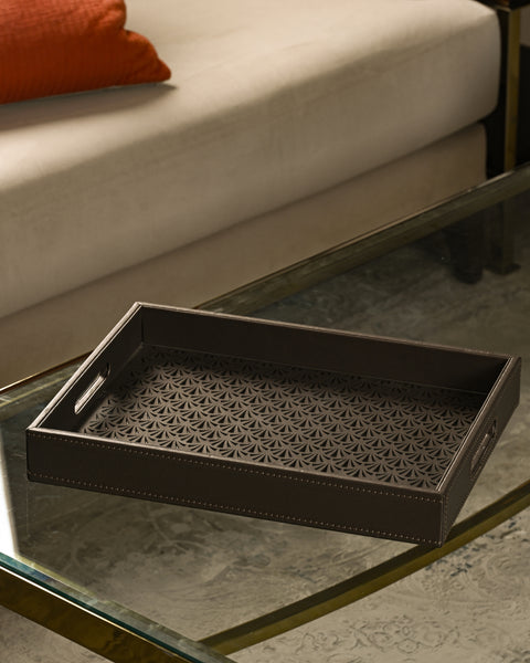 Leather Luxe Cutwork Tray