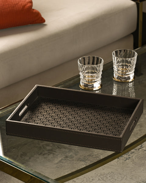 Leather Luxe Cutwork Tray